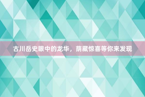 古川岳史眼中的龙华，荫藏惊喜等你来发现