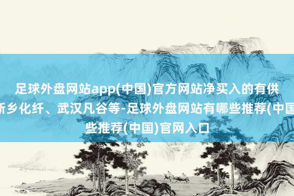 足球外盘网站app(中国)官方网站净买入的有供销大集、新乡化纤、武汉凡谷等-足球外盘网站有哪些推荐(中国)官网入口